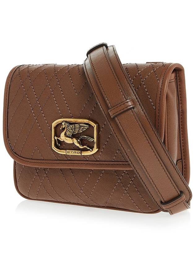 Pegasus Chevron Shoulder Bag Brown - ETRO - BALAAN 3