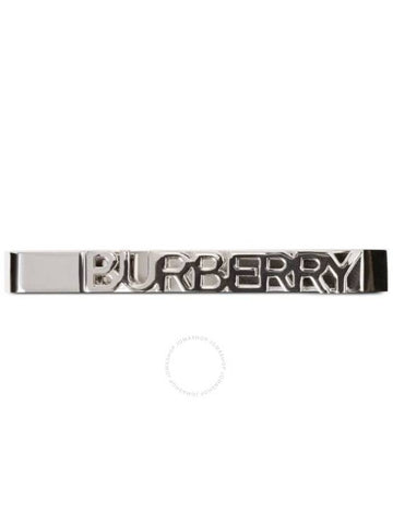 Burberry Palladium-Plated Logo-Detail Tie Pin - BURBERRY - BALAAN 1