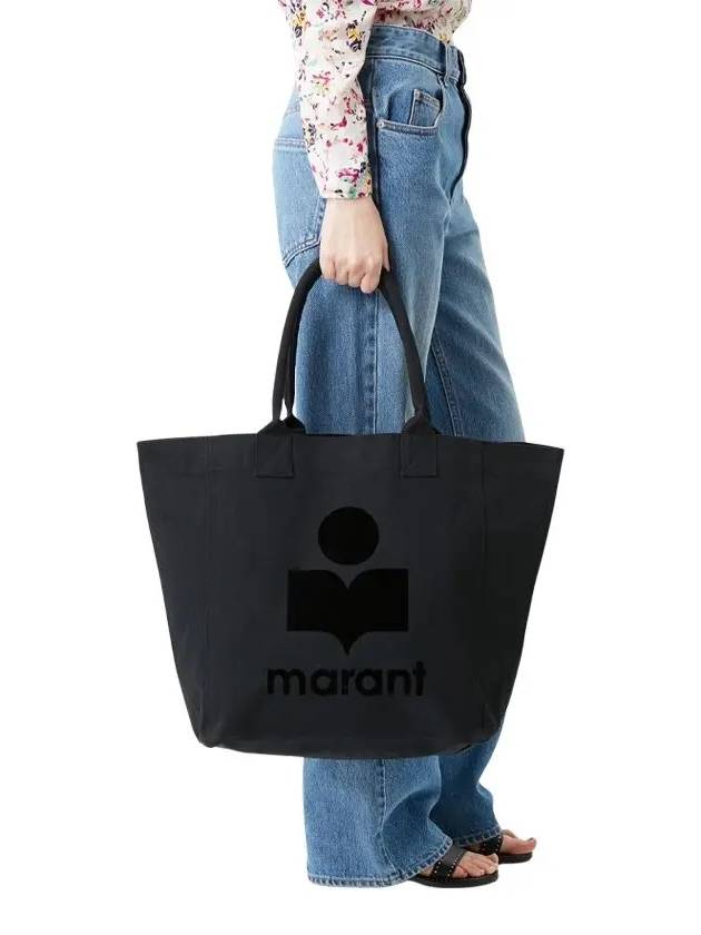 Yenky Logo Tote Bag Black - ISABEL MARANT - BALAAN 11