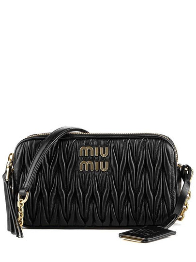 Matelasse Nappa Leather Mini Bag Black - MIU MIU - BALAAN 2