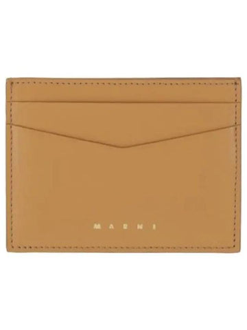 Flat Card Holder Gold Sand Wallet - MARNI - BALAAN 1