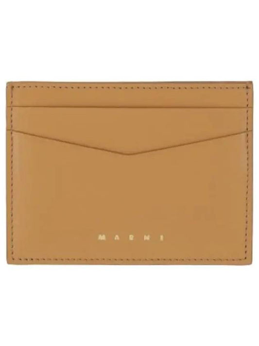 Flat Card Holder Gold Sand Wallet - MARNI - BALAAN 1