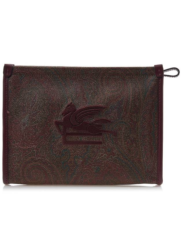 Paisley Clutch Bag Brown - ETRO - BALAAN 2