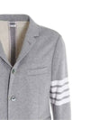 Men's 4 Bar Classic Loopback Sports Jacket Grey - THOM BROWNE - BALAAN 6