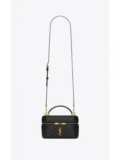 Gabi Mini Vanity Lambskin Tote Bag Black - SAINT LAURENT - BALAAN 2