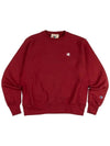 Reverse Weave C Small Logo Men s Crew Neck Cherry Pie GF70 Y06145 WFU - CHAMPION - BALAAN 3