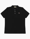 Tricolor Fox Patch Short Sleeve Polo Shirt Black - MAISON KITSUNE - BALAAN 2