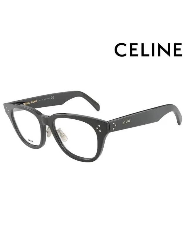 Eyewear Square Acetate Glasses Black - CELINE - BALAAN 3