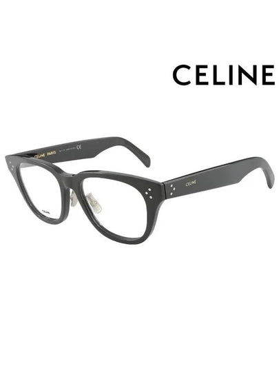 Eyewear Logo Square Eyeglasses Black - CELINE - BALAAN 2