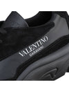 Men's Gumboy Shearling Low Top Sneakers Black - VALENTINO - BALAAN 7