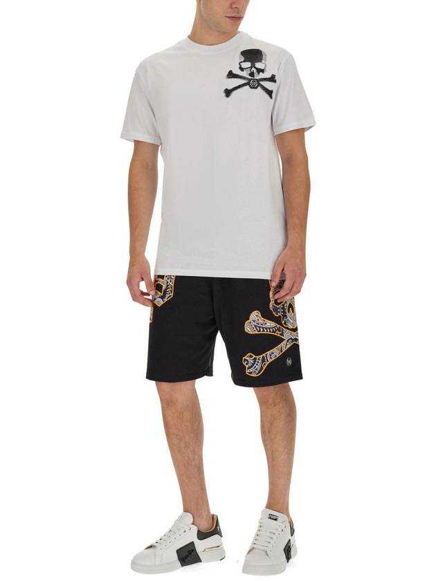 short sleeve t-shirt MTK6187 PJY002N01 WHITE - PHILIPP PLEIN - BALAAN 3