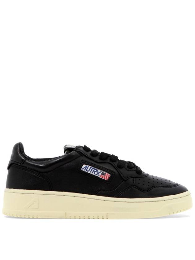 Women's Medalist Goatskin Low Top Sneakers Black - AUTRY - BALAAN 2