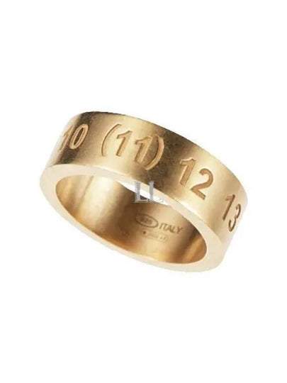 Numerical Logo Engraved Ring Gold - MAISON MARGIELA - BALAAN 2