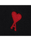 Small Heart Logo Sweatshirt Black - AMI - BALAAN 6