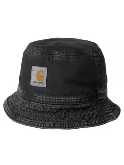 Garrison Logo Patch Bucket Hat Black - CARHARTT WIP - BALAAN 2