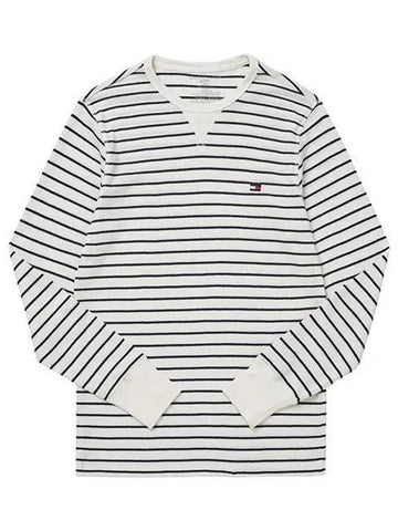 09T4224 112 Thermal striped waffle men s long sleeve t shirt 1140057 - TOMMY HILFIGER - BALAAN 1