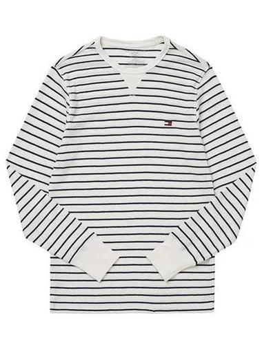 09T4224 112 Thermal striped waffle men s long sleeve t shirt 1140057 - TOMMY HILFIGER - BALAAN 1