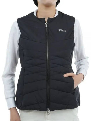 Crew Neck Padding Vest TKPWV745J BK Women s - TITLEIST - BALAAN 1