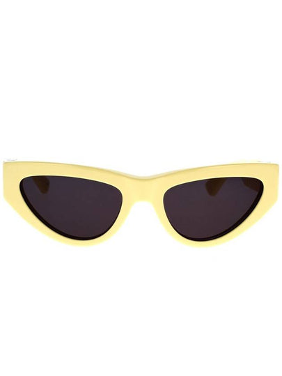 Eyewear Logo Temple Cat Eye Sunglasses Yellow - BOTTEGA VENETA - BALAAN 2