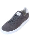 Suede Low Top Sneakers Gray - BRUNELLO CUCINELLI - BALAAN 3