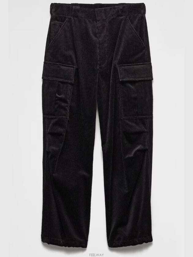 SPH286 13YO F0002 Cargo Pocket Corduroy Pants - PRADA - BALAAN 2