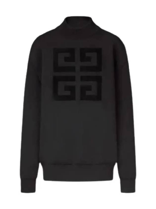 Women's Logo Sweatshirt Black - GIVENCHY - BALAAN 3