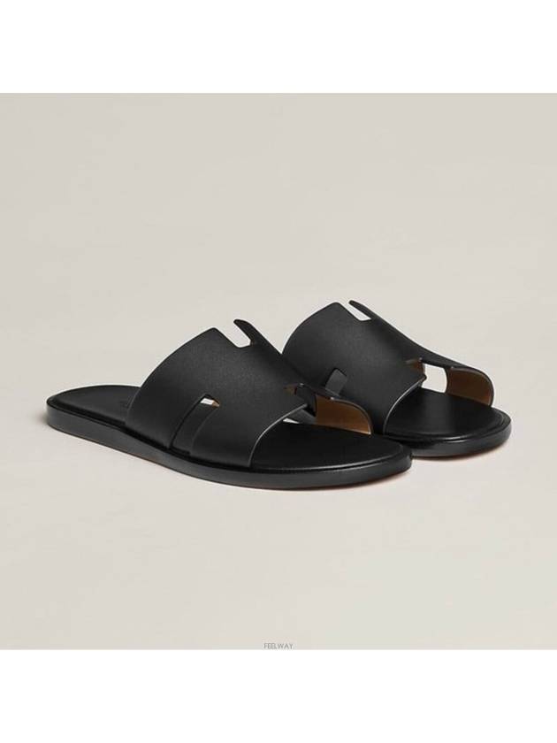 Lux You New Product 41 Izmir Sandal Slippers Black H041141ZH01 - HERMES - BALAAN 7