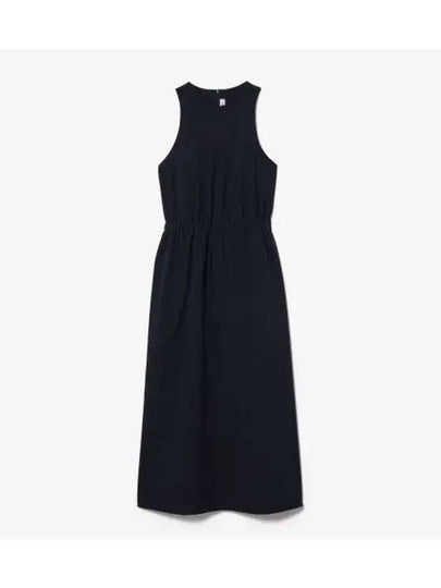 Women s Sleeveless Woven Dress Dark Navy - LACOSTE - BALAAN 1