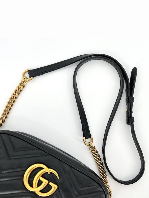 GG Marmont Matelasse Small Cross Bag Black 447632 - GUCCI - BALAAN 9