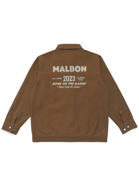 Home on the Range Shirt Jacket BROWN - MALBON GOLF - BALAAN 2