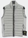 Loom Woven Chambers Recycled Nylon Down TC Vest Grey - STONE ISLAND - BALAAN 3