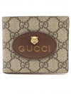 Women s Gucci 473954 GG Supreme Canvas Neo Vintage Bicycle Wallet gt Half Gangbuk used luxury goods - GUCCI - BALAAN 1