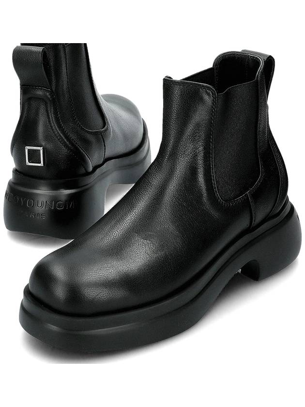 Black Leather Chelsea Boots W233SU18628B - WOOYOUNGMI - BALAAN 1
