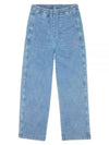 D Martins Track Straight Jeans Light Blue - DIESEL - BALAAN.