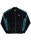 Velour Narrow Track Jacket Black - NEEDLES - BALAAN 5