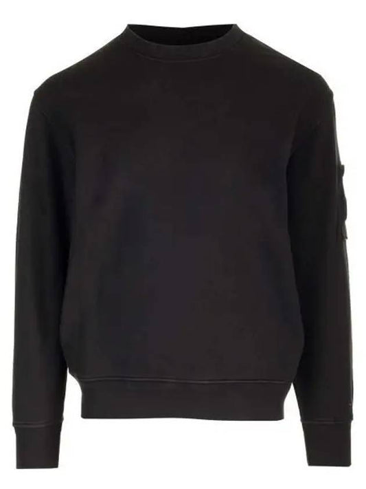 Diagonal Fleece Sweatshirt Black - CP COMPANY - BALAAN 2