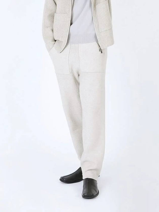 Heavy Knit Pocket Pants Ivory - CHANCE'S NOI - BALAAN 2