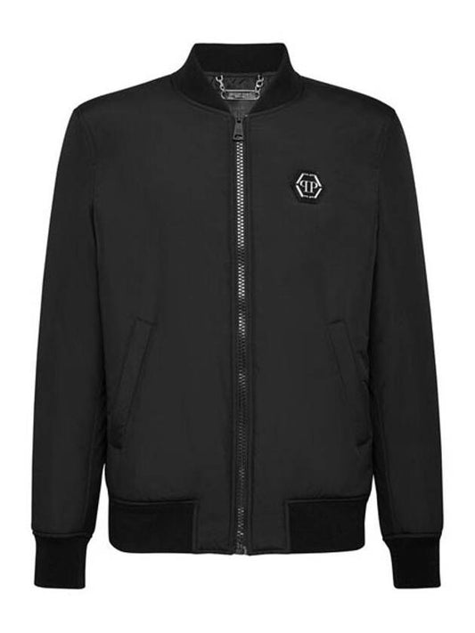 PP logo blouson jacket black men s MRB1602 PNY002N 02 - PHILIPP PLEIN - BALAAN 1