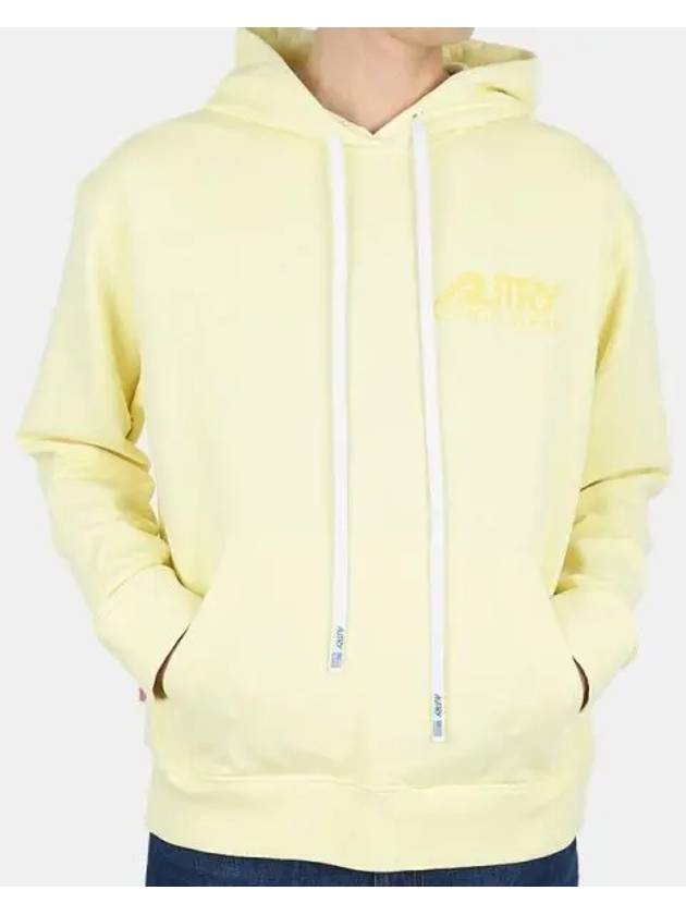 Men's Match Point Round Neck Sweatshirt Yellow - AUTRY - BALAAN 2