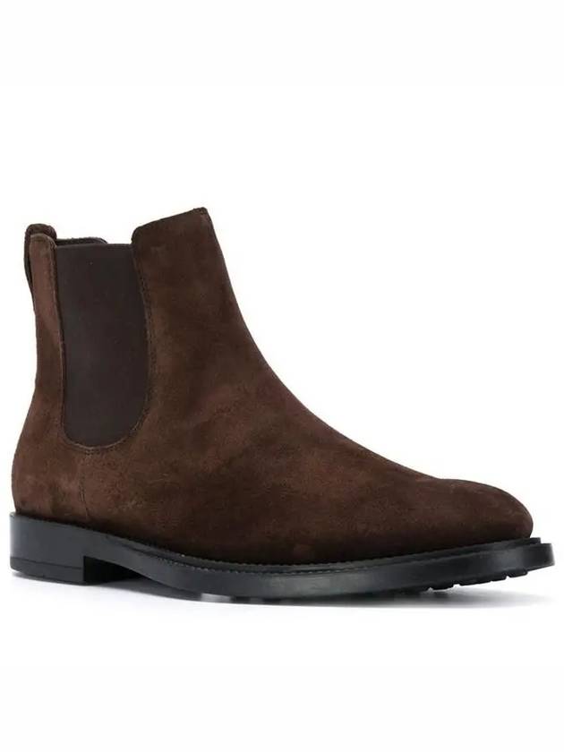 Suede Chelsea Boots Brown - TOD'S - BALAAN.