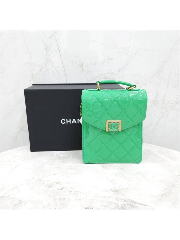 Lux You New Product Green Patent Small Flap Bag AS4180 - CHANEL - BALAAN 7