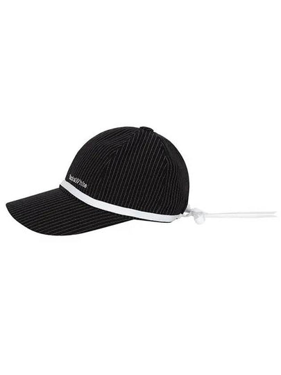 Striped Ribbon Ball Cap 8423LZSPBLACK - BLACK&WHITE - BALAAN 2