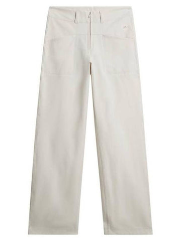 Juna Straight Fit Pants Moonbeam - J.LINDEBERG - BALAAN 1