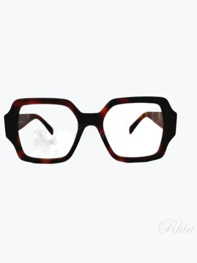 Eyewear Square Acetate Eyeglasses Havana - CELINE - BALAAN 2