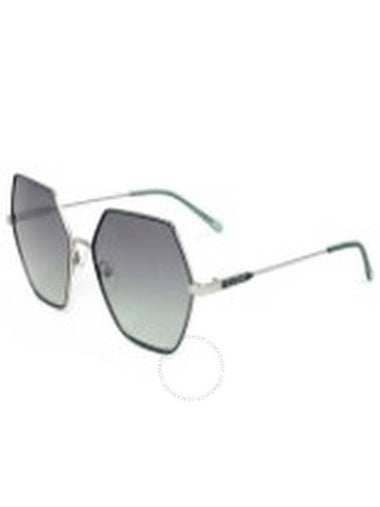 Guess Factory Green Gradient Hexagonal Ladies Sunglasses GF6125 10Q 58 - GUESS - BALAAN 1