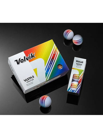 23 years Vista 3 Prism 360 12-ball set hole-in-one meeting printing - VOLVIK - BALAAN 1