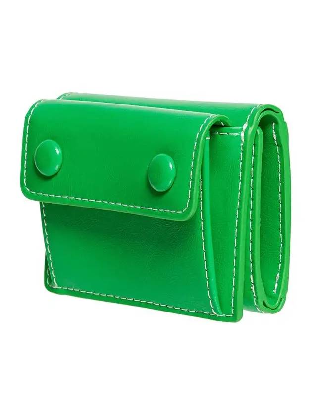 Le Mask Dot Pocket Card Wallet Green - LE MASQUE - BALAAN 5