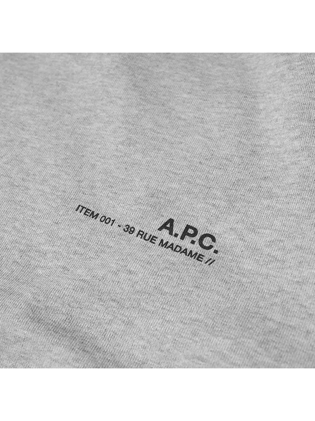 Men's Item Logo Sweatshirt Grey - A.P.C. - BALAAN 4