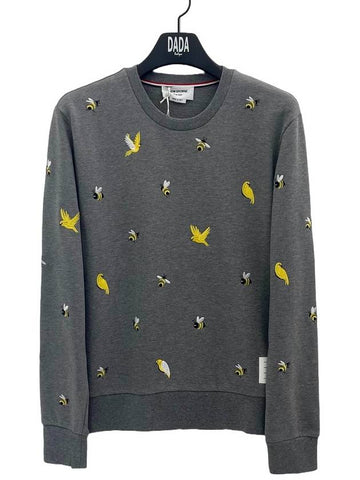 Bird & B Embroidered Sweatshirt MJT367E 035 - THOM BROWNE - BALAAN 1