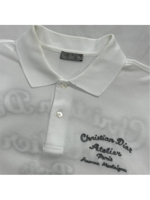 M Christian Homme Men s Atelier Embroidered Polo PK Short Sleeve T Shirt - DIOR - BALAAN 9